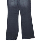 Womens Regular Fit Blue Denim Jeans W32 L32 Zip Cotton Blend Classic Stylish