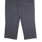 DICKIES Mens Polyester Blend Navy Regular Fit Straight Leg Trousers W44 L31