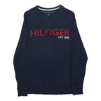 TOMMY HILFIGER Womens Navy Hilfiger Est 1985 Crew Neck XS Sweatshirt Casual