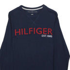 TOMMY HILFIGER Womens Navy Hilfiger Est 1985 Crew Neck XS Sweatshirt Casual