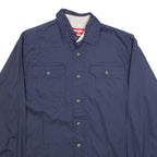 WRANGLER Mens Plain Shirt Blue Long Sleeve S