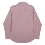 TOMMY HILFIGER Mens Pink Cotton Shirt L Button Collar Long Sleeve Formal