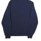 RUSSELL ATHLETIC Mens Navy Blue Pullover Hoodie S Cotton Logo Graphic