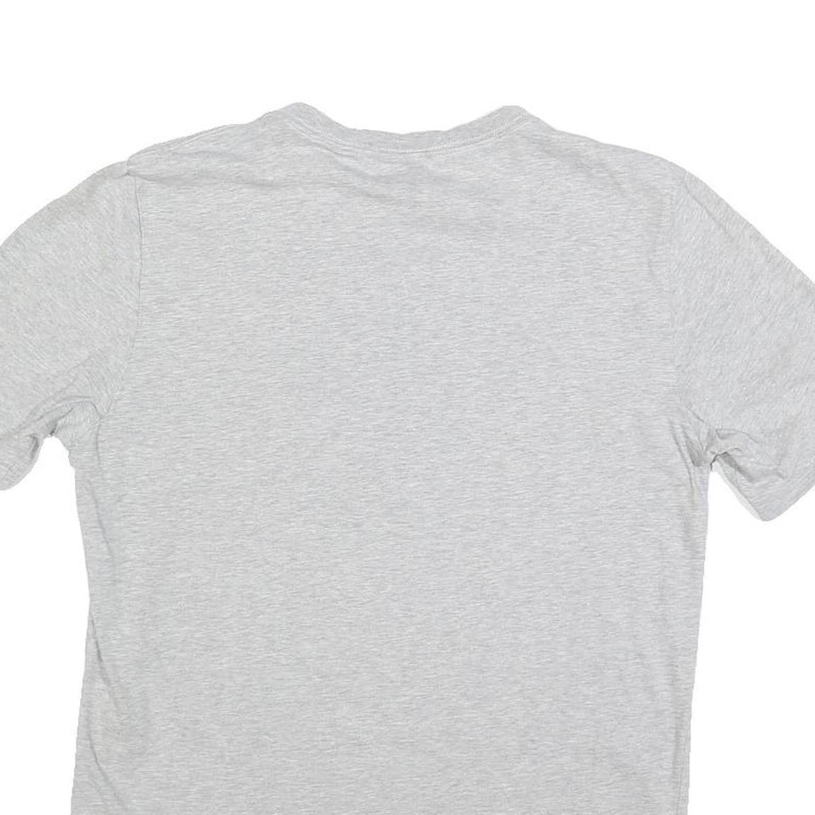 ADIDAS Mens Grey T-Shirt S Short Sleeve Crew Neck Logo Sportswear