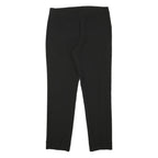 DKNY Womens Black Slim Fit Trousers W32 L29 Zip Closure Polyester Blend