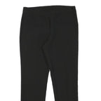 DKNY Womens Black Slim Fit Trousers W32 L29 Zip Closure Polyester Blend