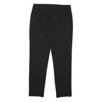 DKNY Womens Black Slim Fit Trousers W32 L29 Zip Closure Polyester Blend