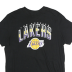 NBA Mens Black Los Angeles Lakers Graphic T-Shirt L Short Sleeve Crew Neck