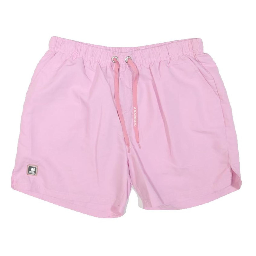 KANGOL Mens Shorts Pink Casual M W34 Lightweight Drawstring Pockets