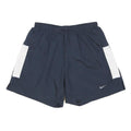 NIKE Mens Shorts Navy Blue & White Casual S W25 Polyester Blend Dri-FIT