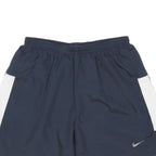 NIKE Mens Shorts Navy Blue & White Casual S W25 Polyester Blend Dri-FIT
