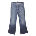 7 FOR ALL MANKIND Womens Jeans Blue Regular Flared Denim Medium W30 L30 Zip