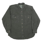 FIELD & STREAM Mens Grey Cotton Blend Shirt M Button Pocket Casual Outdoor