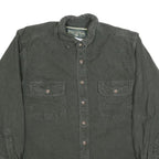 FIELD & STREAM Mens Grey Cotton Blend Shirt M Button Pocket Casual Outdoor