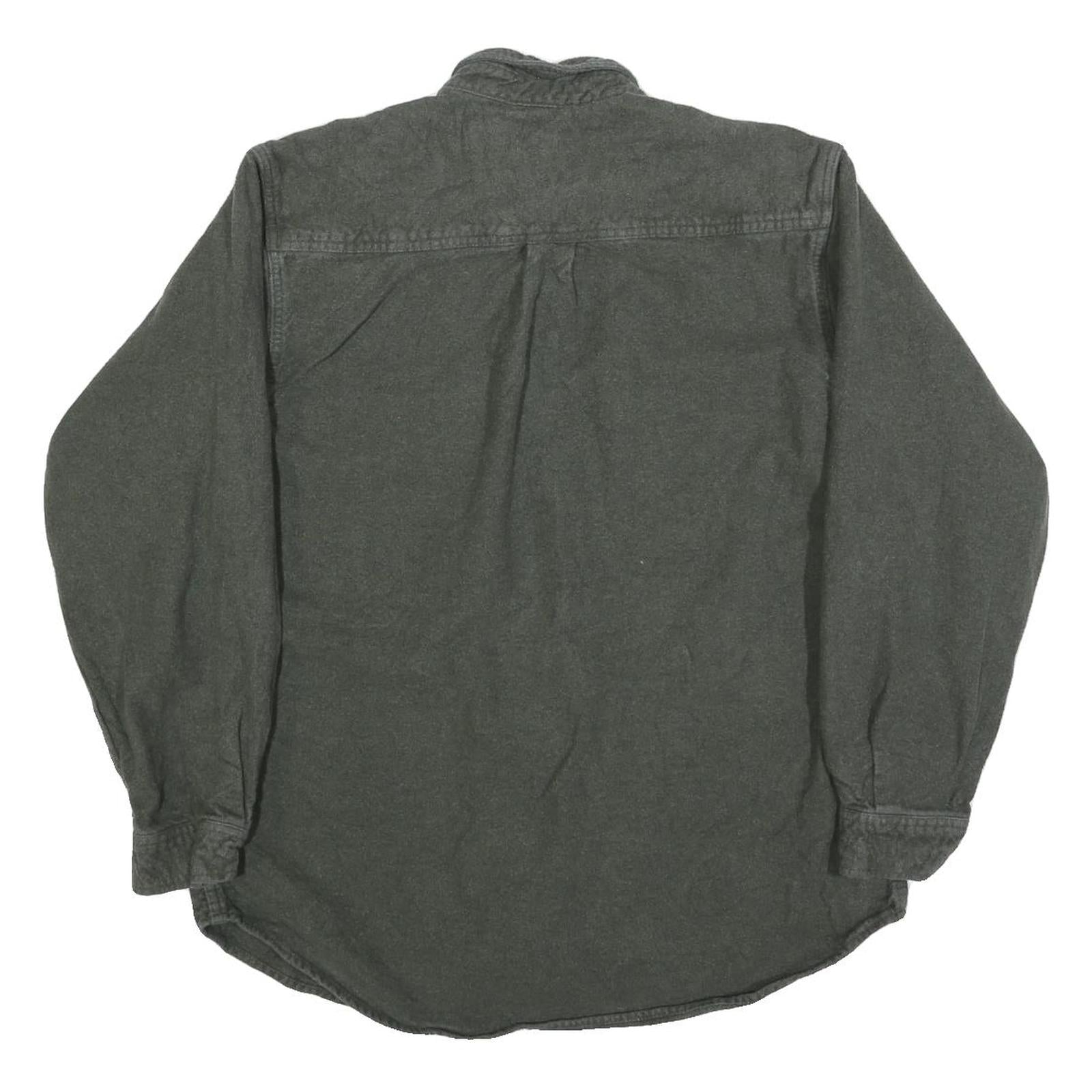 FIELD & STREAM Mens Grey Cotton Blend Shirt M Button Pocket Casual Outdoor