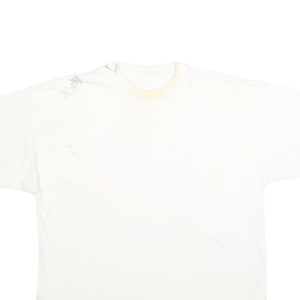 Mens White Carlos'n Charlie's Graphic T-Shirt L Short Sleeve Crew Neck Cotton