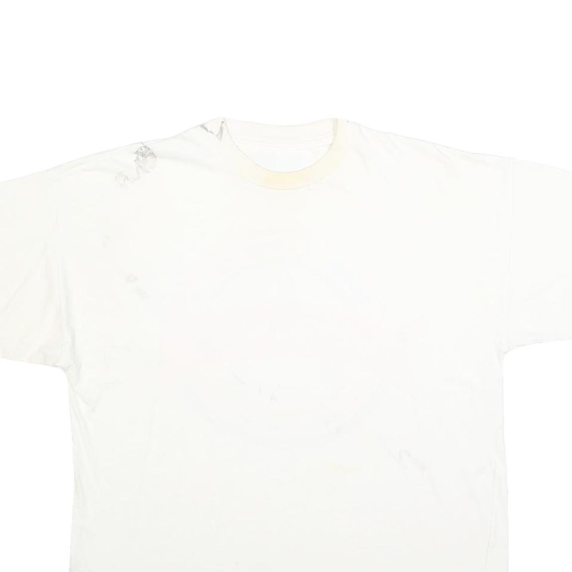 Mens White Carlos'n Charlie's Graphic T-Shirt L Short Sleeve Crew Neck Cotton