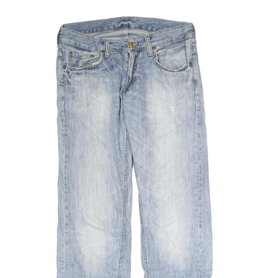 CARHARTT Mens Jeans Blue Regular Straight Denim Light W32 L30 Casual Workwear