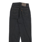 LEVI'S Boys Jeans Black Regular Straight Denim W22 L27 Classic Zip Fastening