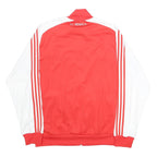 ADIDAS Mens Red & White SL Benfica Track Jacket XL Polyester Woven Zip