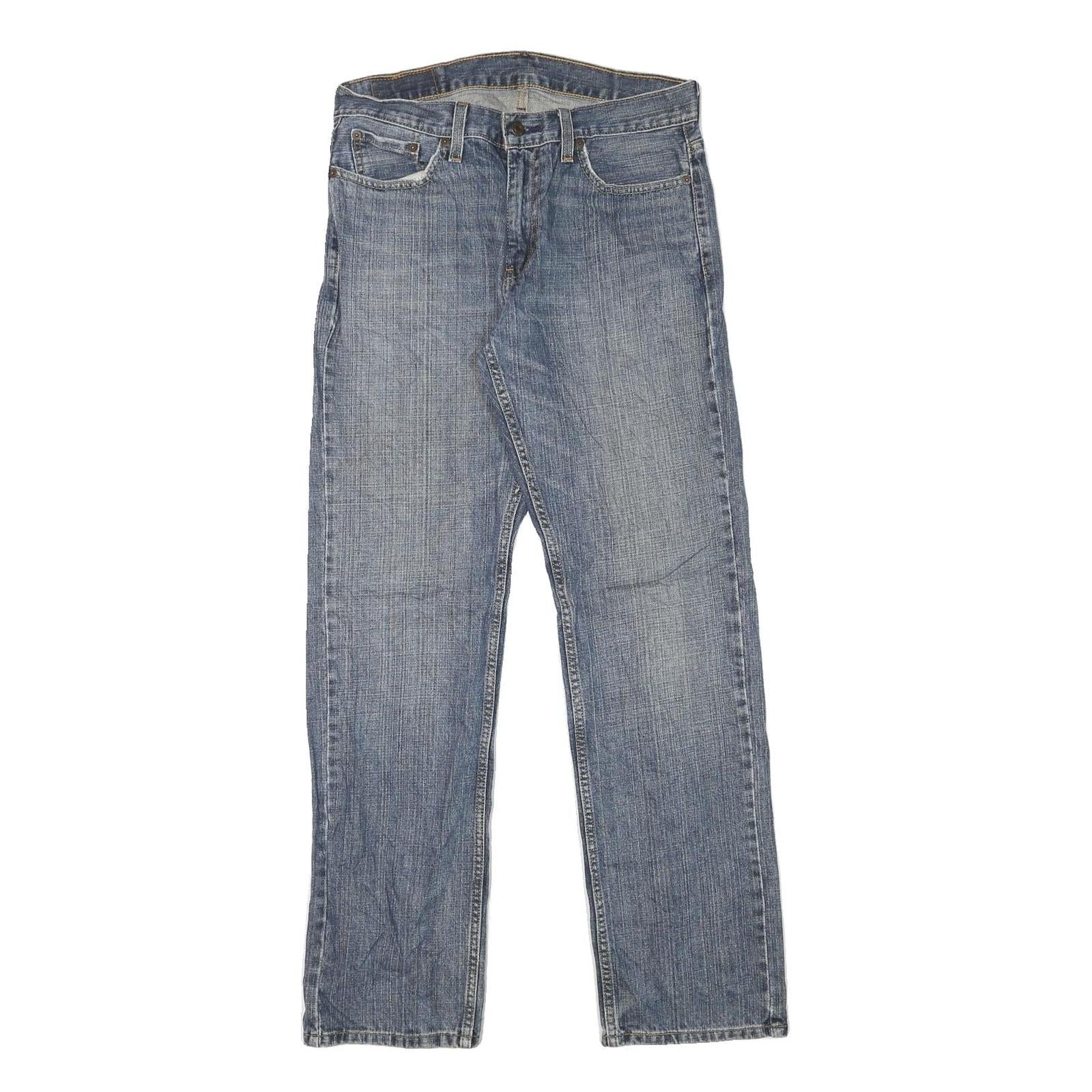 LEVI'S Mens Regular Fit Blue Denim Jeans W30 L32 Zip Cotton Blend Casual Classic