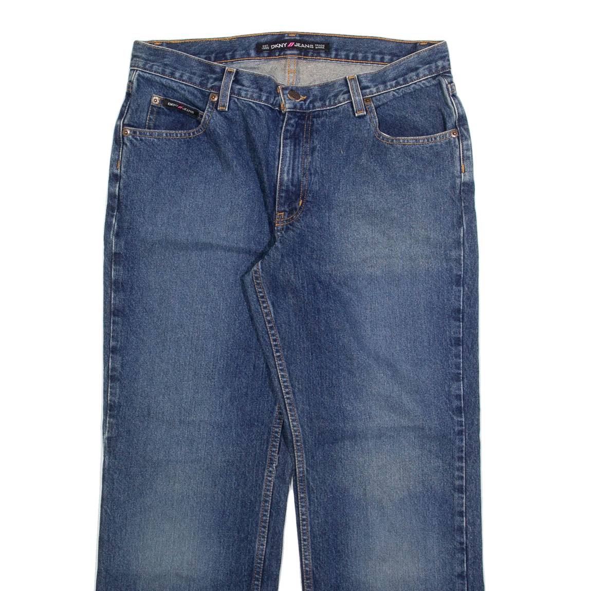 DKNY Womens Jeans Blue Regular Straight W31 L28