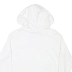 CHAMPION Womens White Hoodie S Colourblock Cotton Blend Casual Pullover
