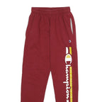 CHAMPION Mens Joggers Red Slim Tapered S W24 L30 Cotton Blend Casual Sportswear