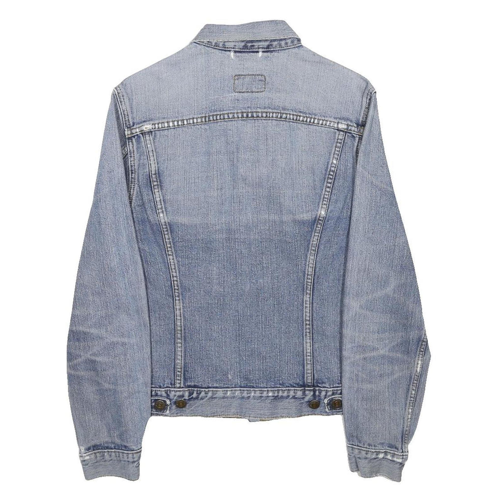 LEVI'S Womens Blue Denim Jacket Classic Fit M Cotton Button Closure Long Sleeve