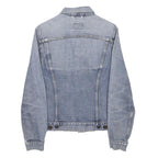 LEVI'S Womens Blue Denim Jacket Classic Fit M Cotton Button Closure Long Sleeve