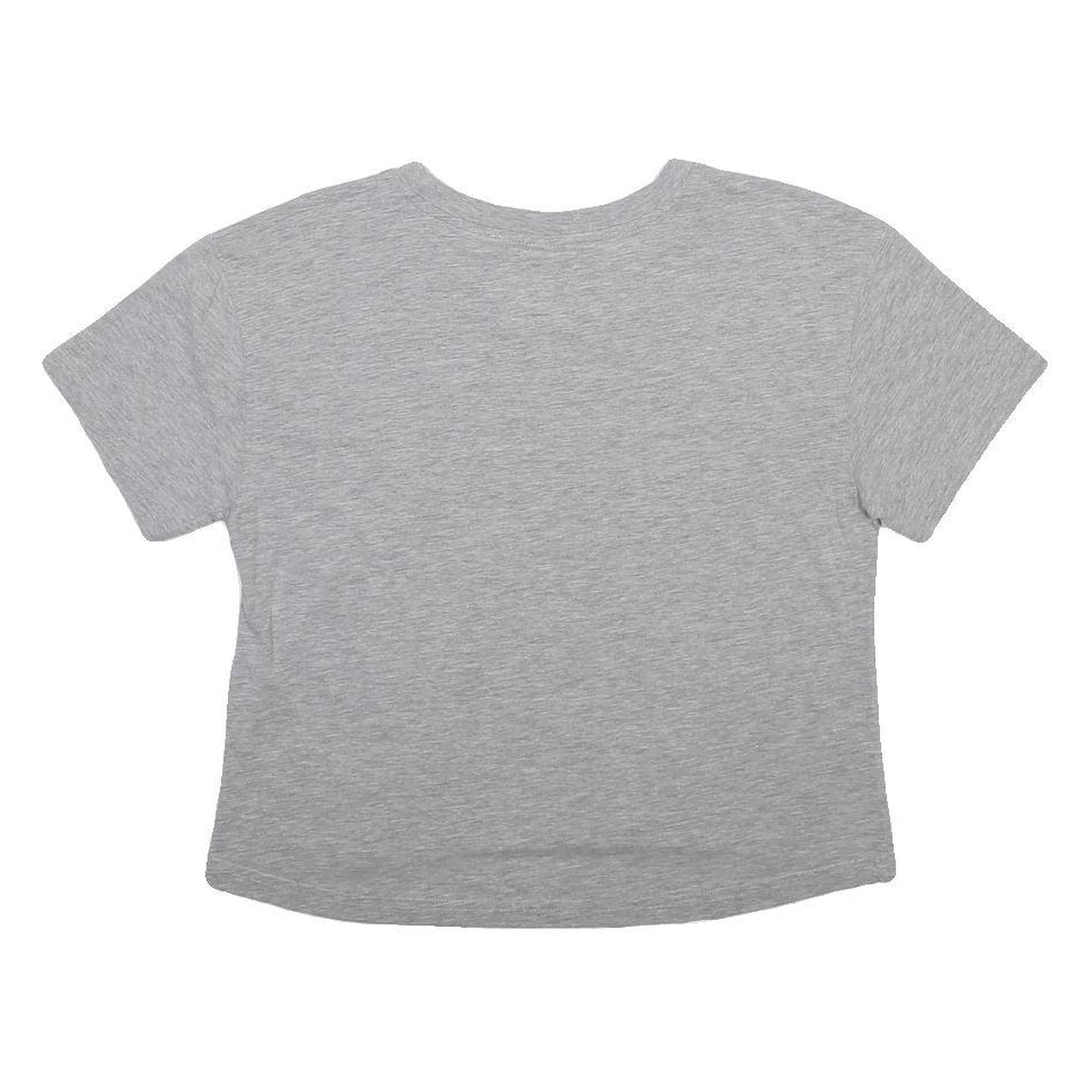 PYREX Womens Grey S Short Sleeve Crew Neck Graphic T-Shirt Cotton Blend