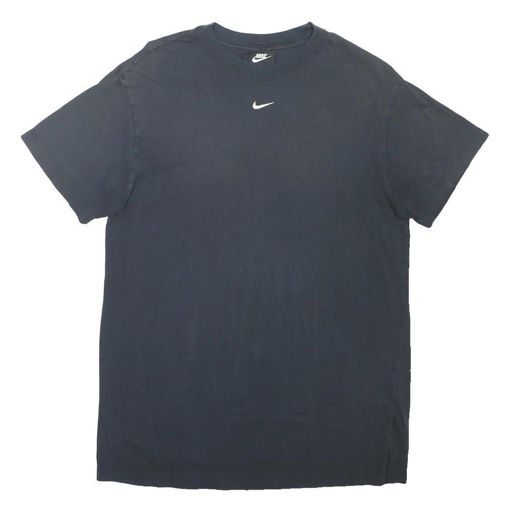 NIKE Mens Black Crew Neck T-Shirt M Cotton Blend Classic Fit Sportswear