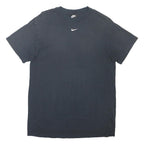 NIKE Mens Black Crew Neck T-Shirt M Cotton Blend Classic Fit Sportswear