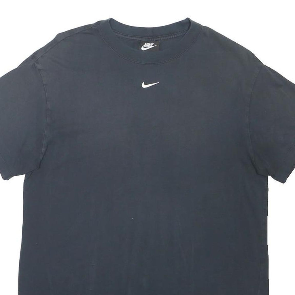 NIKE Mens Black Crew Neck T-Shirt M Cotton Blend Classic Fit Sportswear