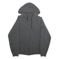 REEBOK Mens Grey Zip Up Hoodie S Cotton Blend Casual Athletic Wear