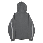 REEBOK Mens Grey Zip Up Hoodie S Cotton Blend Casual Athletic Wear