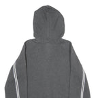 REEBOK Mens Grey Zip Up Hoodie S Cotton Blend Casual Athletic Wear