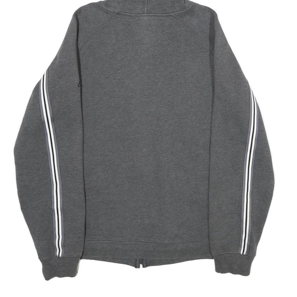 REEBOK Mens Grey Zip Up Hoodie S Cotton Blend Casual Athletic Wear