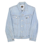 LEE Womens Blue Denim Button Jacket M Cotton Classic Casual Fit