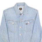 LEE Womens Blue Denim Button Jacket M Cotton Classic Casual Fit