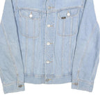 LEE Womens Blue Denim Button Jacket M Cotton Classic Casual Fit