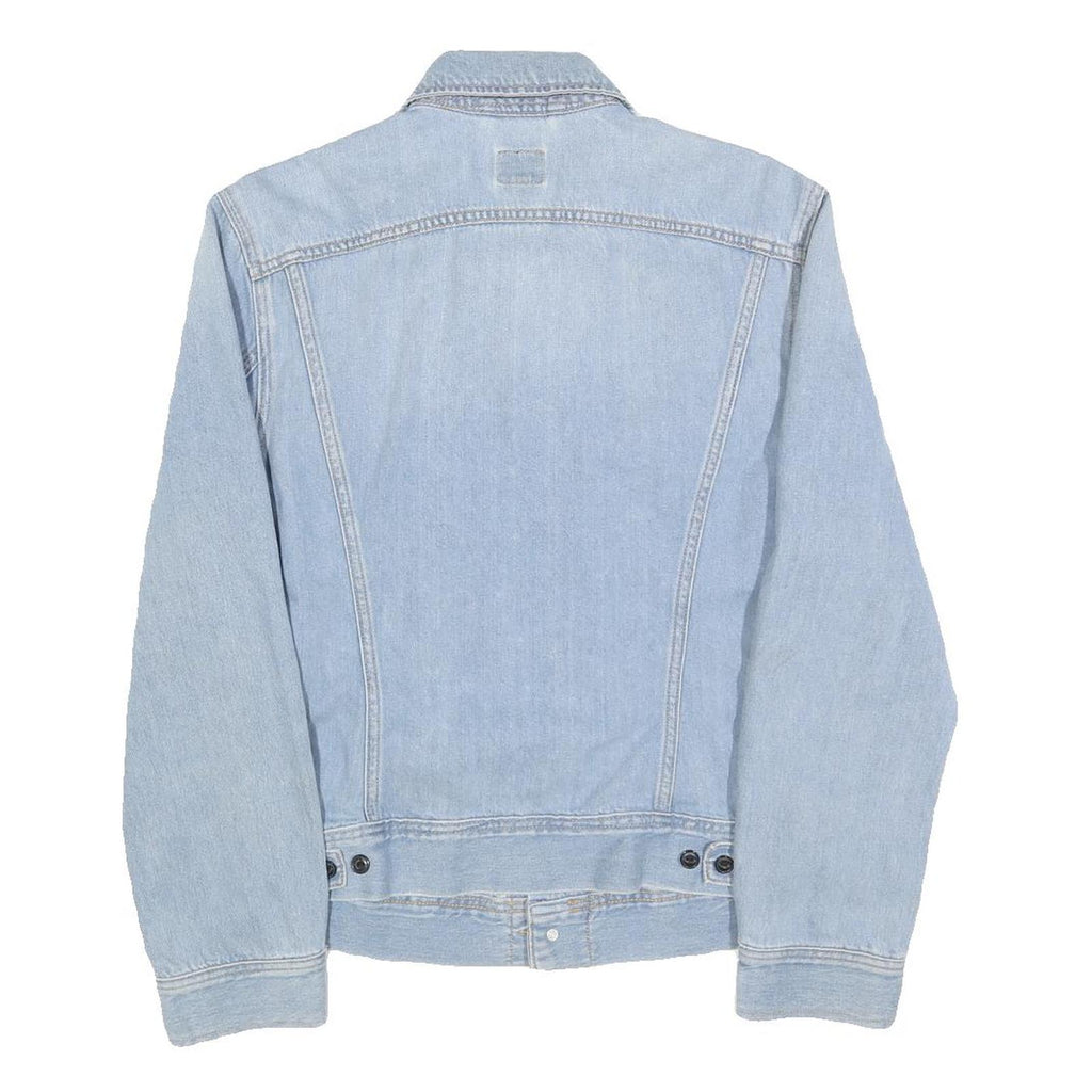 LEE Womens Blue Denim Button Jacket M Cotton Classic Casual Fit