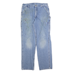 CARHARTT Mens Regular Fit Blue Denim Jeans W36 L34 Workwear Carpenter Style