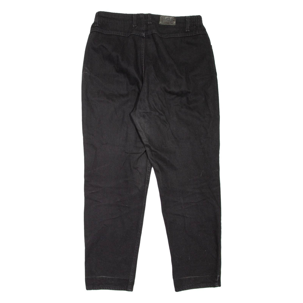 LEE Womens Jeans Black Regular Mom W32 L29