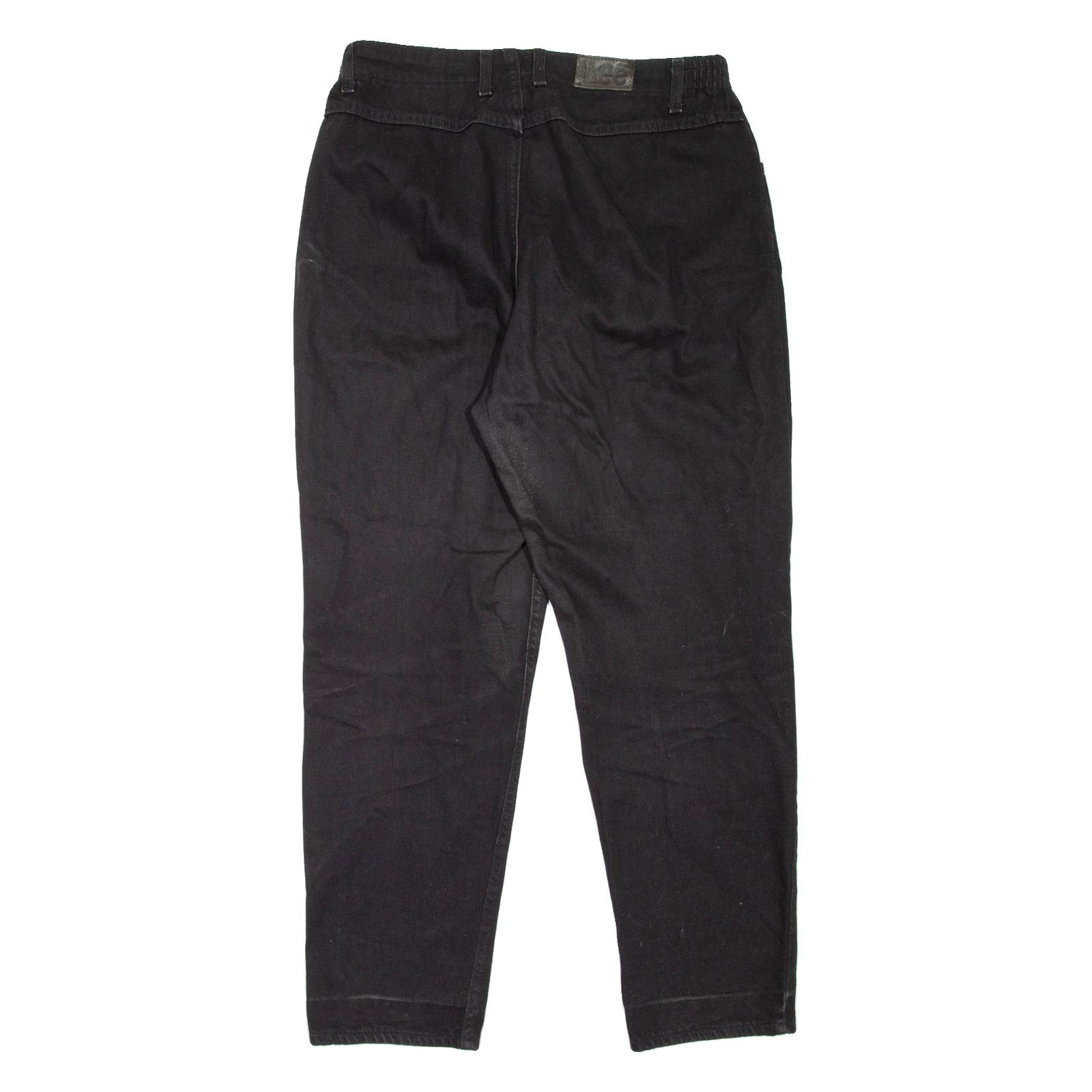 LEE Womens Jeans Black Regular Mom W32 L29