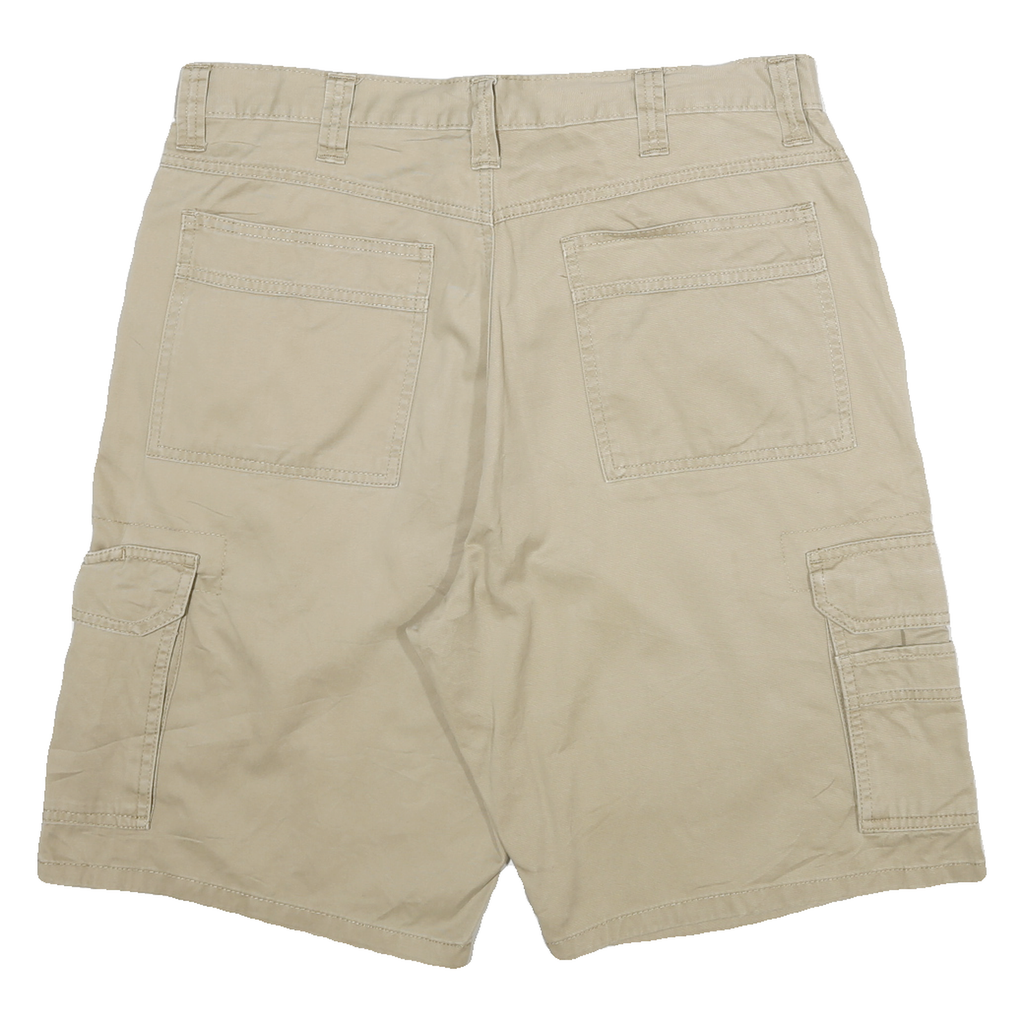 WRANGLER Mens Beige Cargo Cotton Shorts XL W34 Comfortable Casual Fit