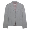 MARELLA Womens Grey Wool Blend Classic Jacket UK 8 Plain Tailored Blazer
