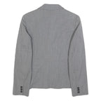 MARELLA Womens Grey Wool Blend Classic Jacket UK 8 Plain Tailored Blazer