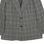 CACHAREL Womens Black & White Houndstooth Wool Button Jacket UK 12 Classic
