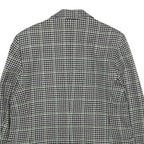 CACHAREL Womens Black & White Houndstooth Wool Button Jacket UK 12 Classic